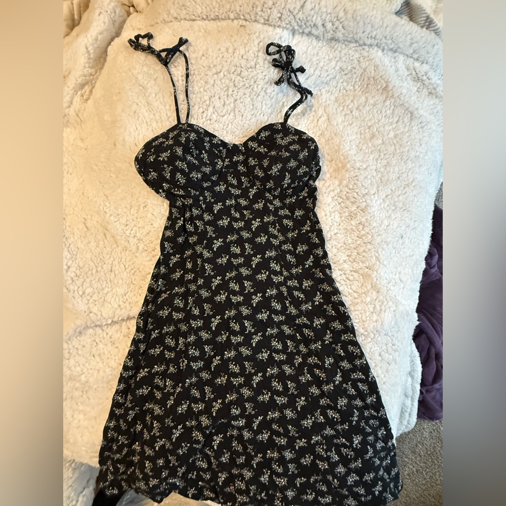 Black mini dress